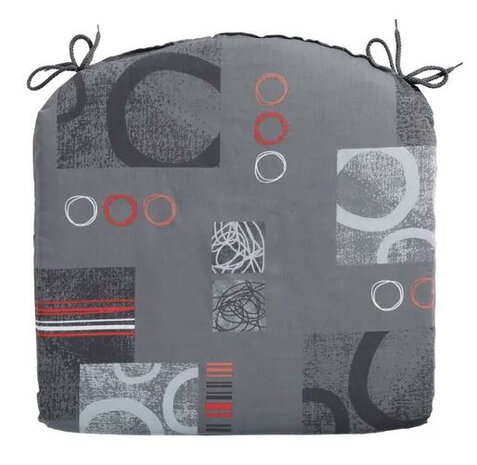 zitkussen Bob 46 x 48 cm katoen/polyester grijs