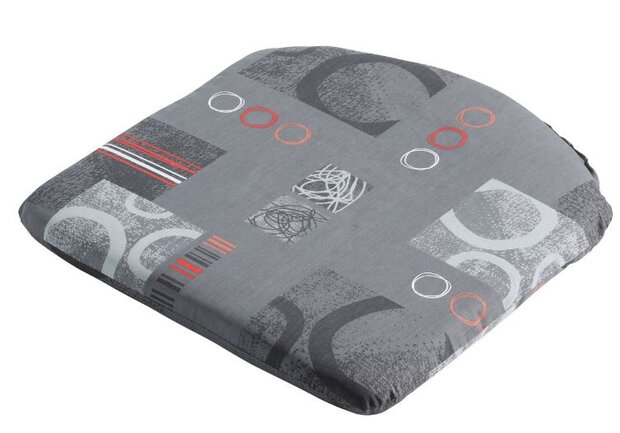 zitkussen Bob 46 x 48 cm katoen/polyester grijs