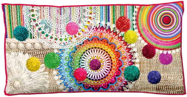 sierkussen Inessa 60 x 30 cm polyester