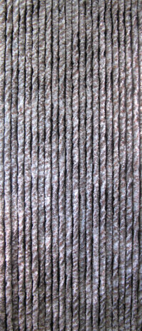 kattenstaartgordijn 220 x 90 cm pluche bruin/grijs
