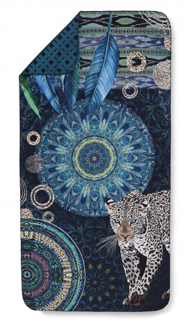 strandlaken Imena 50 x 100 cm katoen donkerblauw
