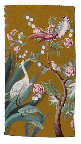 strandlaken Sarenza 100 x 180 cm velours okergeel