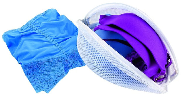wasnet lingerie 22 x 15 cm polyester wit