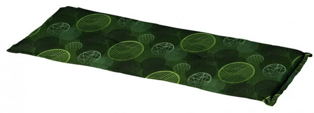 bankkussen Circle 120 x 48 x 7 cm polykatoen groen