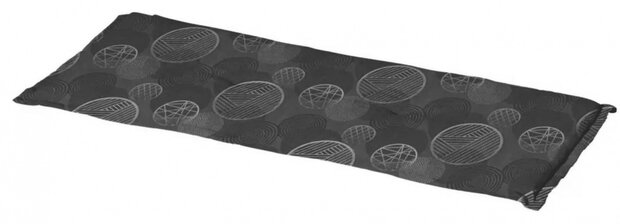 bankkussen Circle 120 x 48 x 7 cm polykatoen grijs