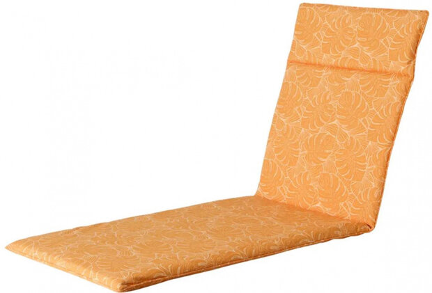 ligbedkussen Palm 190 x 60 x 7 cm katoen geel