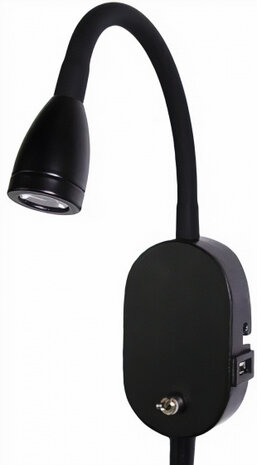 wandlamp Mols led 3 x 37,5 cm staal 3W zwart