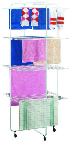 droogrek Nantes 64 x 72 cm staal wit