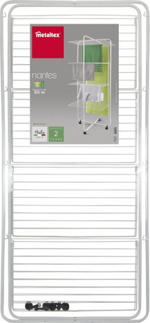 droogrek Nantes 64 x 72 cm staal wit