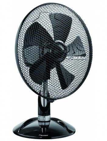 tafelventilator 35 cm 3 standen 80&deg; rotatie 45W zwart