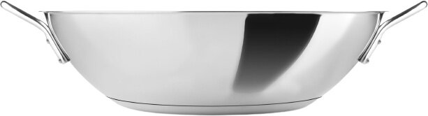 wokpan 40,5 x 32 x 10,5 cm RVS/aluminium zilver