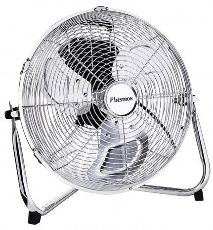 vloerventilator Retro 35 cm 3 standen 55W chroom