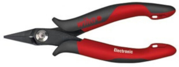 puntbektang Electronic 135 mm staal zwart/rood