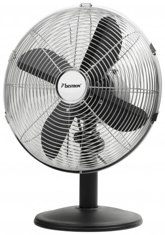 tafelventilator Retro 35 cm 3 standen 75&deg; 35W zwart