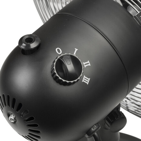 tafelventilator Retro 35 cm 3 standen 75&deg; 35W zwart