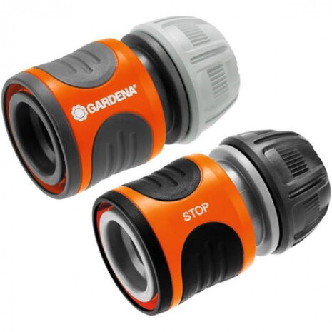 slangstuk en waterstop 13 mm/1/2&quot; -15 mm 5/8&quot; PVC oranje