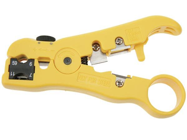 stripman coaxkabel 3,2 - 9 mm geel