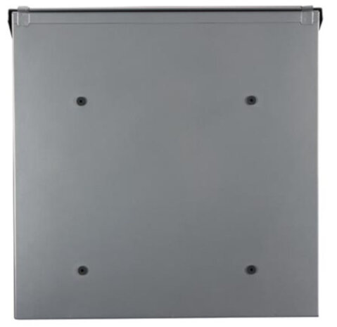 brievenbus Monaco 36,8 x 36,5 cm staal zilver