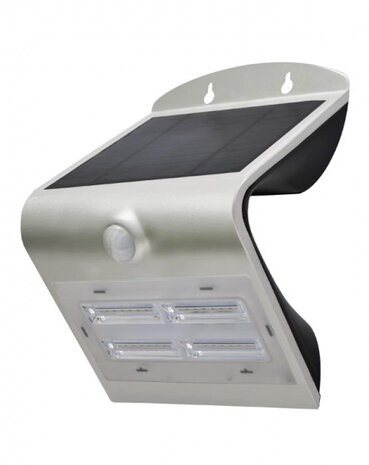 wandlamp led 3,2W 21,2 cm ABS zilver/zwart