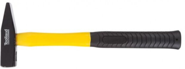 hamer 30 cm staal/glasvezel zwart/geel
