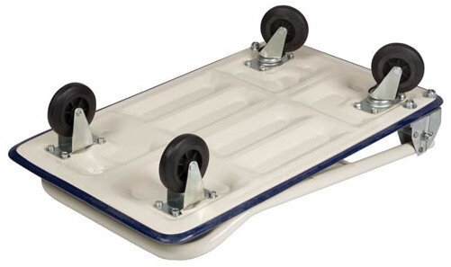 dolly met handvat 72,5 x 47,5 cm 150 kg staal blauw/wit