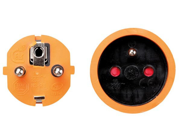 verlengkabel 20 meter rubber oranje