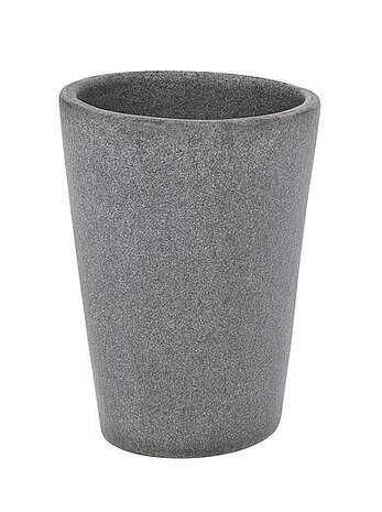 tandenborstelhouder Pebble Stone 10,7 cm polyresin grijs