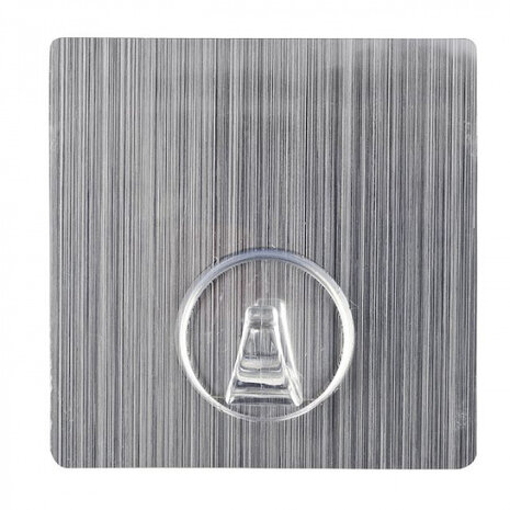 wandhaak Static-Loc Uno 8 x 8 cm matzilver