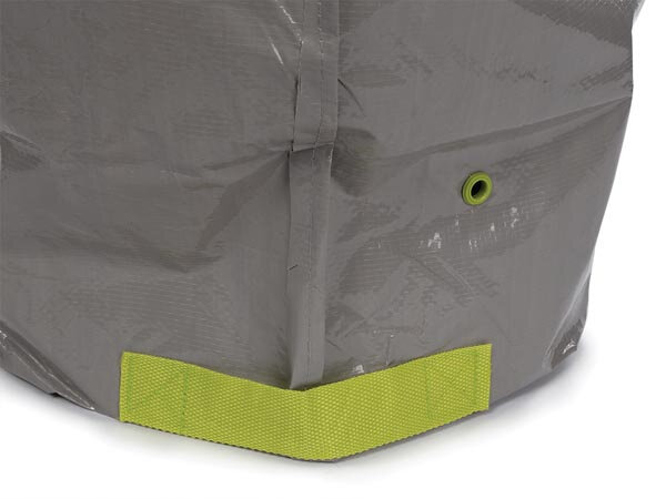 tuinafvalzak 400 liter 79 x 103 cm polyetheen grijs/groen