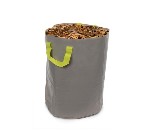tuinafvalzak 100 liter 47 x 58 cm polyester grijs/groen