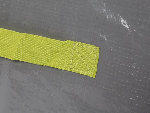 tuinafvalzak 100 liter 47 x 58 cm polyester grijs/groen