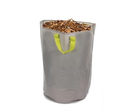 tuinafvalzak 160 liter 58 x 72 cm polyester/pvc grijs
