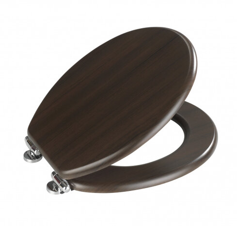 WC-bril Wenge 35,5 x 42,5 cm MDF bruin