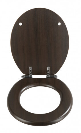 WC-bril Wenge 35,5 x 42,5 cm MDF bruin