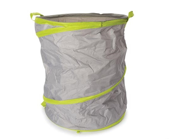 tuinafvalzak 166 liter 55 x 70 cm polyester grijs/groen
