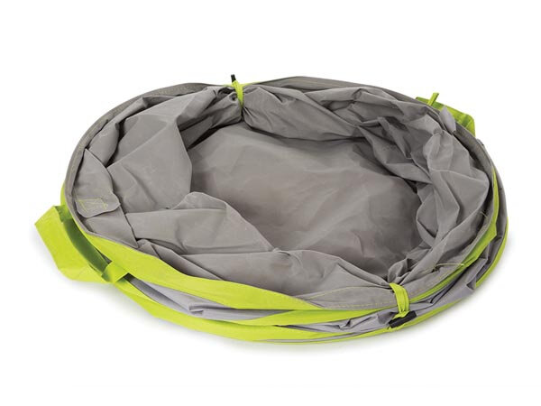 tuinafvalzak 166 liter 55 x 70 cm polyester grijs/groen