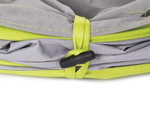 tuinafvalzak 166 liter 55 x 70 cm polyester grijs/groen