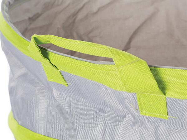 tuinafvalzak 166 liter 55 x 70 cm polyester grijs/groen