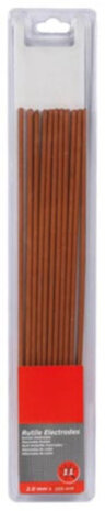 laselektroden rutiel 250 x 2 mm RVS bruin 11 stuks