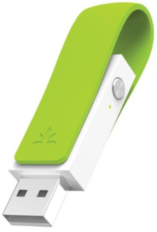 audiozender USB 6,6 x 1,8 cm groen/wit