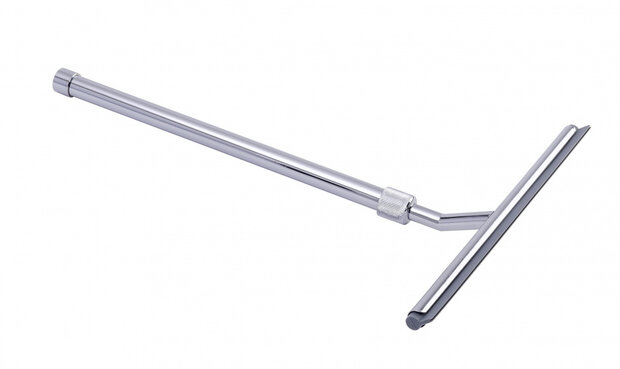 douchewisser telescopisch 37-59 cm RVS/zink zilver