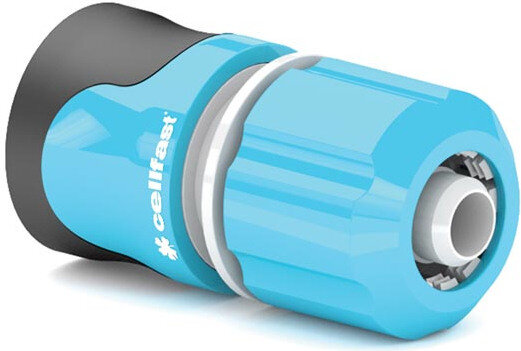 snelkoppelingsstuk tuinslang 1,9 cm blauw/zwart