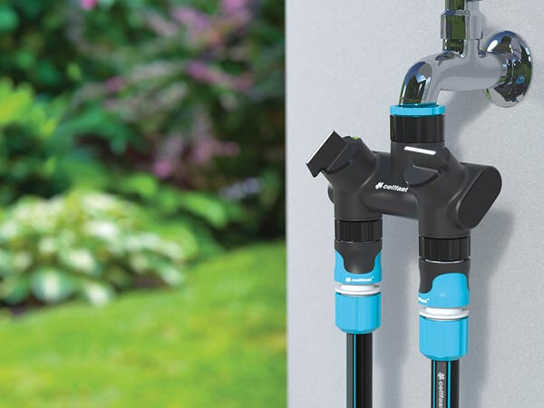 waterverdeler Ideal Line Plus 2-weg 3/4&quot;-1&quot; zwart