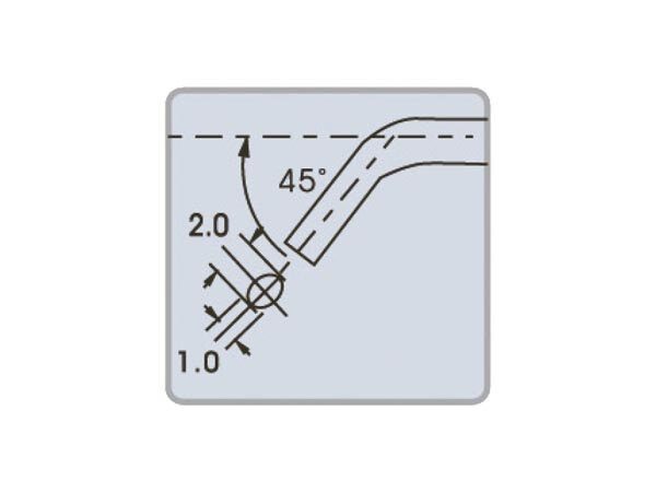 punttang 15,5 x 5,5 cm staal geel/zwart
