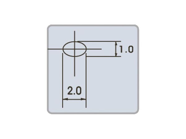 halfronde bektang 15 x 5,5 cm staal zwart/geel