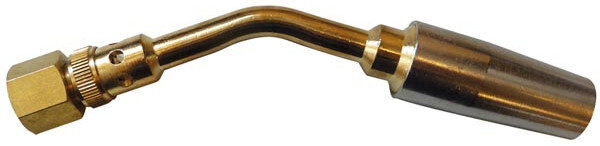 mondstuk gasbrander 28 x 2,5 cm staal goud