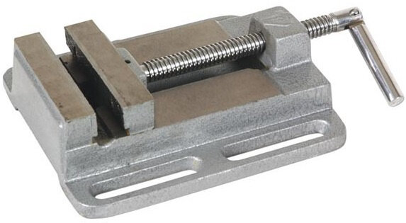 bankschroef 10 cm staal zilver