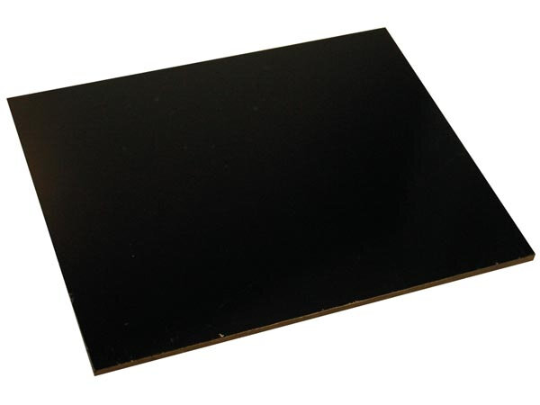 lasbrilglas donker 11 x 9 cm glas zwart