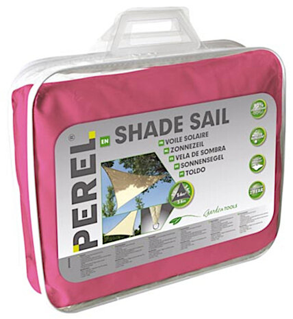 schaduwdoek driehoekig 3,6 meter polyester fuchsia