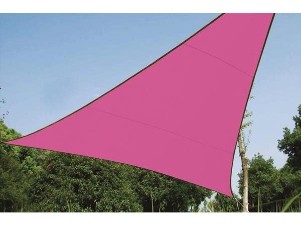schaduwdoek driehoekig 3,6 meter polyester fuchsia